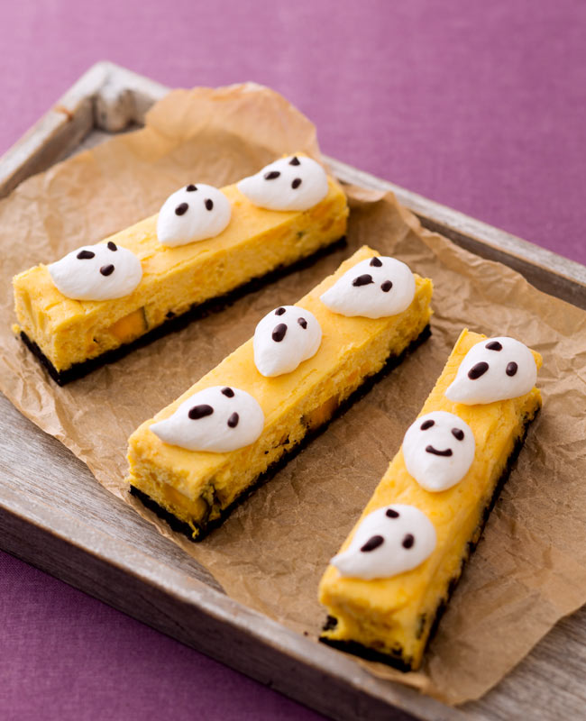 【ハロウィンお菓子レシピ】ゴーストチーズケーキ