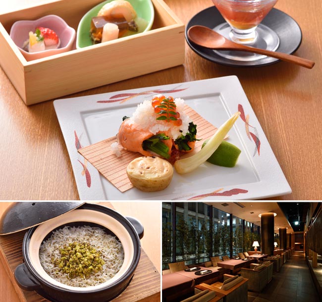 夜は和モダン空間のレストランで 美しく繊細な日本料理ディナーを