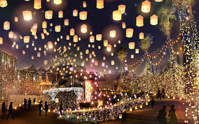 光の遊園地　ひらかたパーク　ランタンカーニバル広場