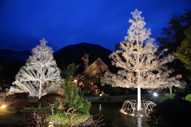 箱根ガラスの森美術館「クリスタルガラスのクリスマスツリー」