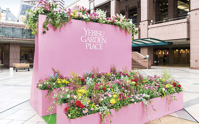 恵比寿ガーデンプレイス「PLAY SPRING」　花のフォトスポット　
