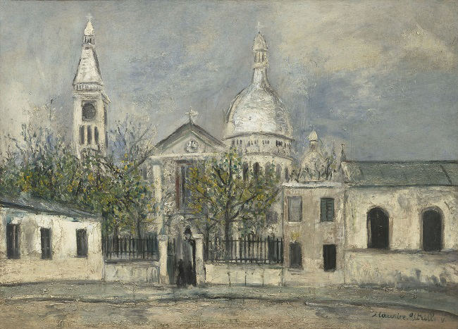 オランジュリー美術館 ルノワールとパリに恋した12人の画家たち　ユトリロ《サン=ピエール教会》