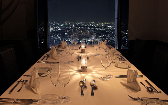 東京タワーやブリッジも。夜景ディナー