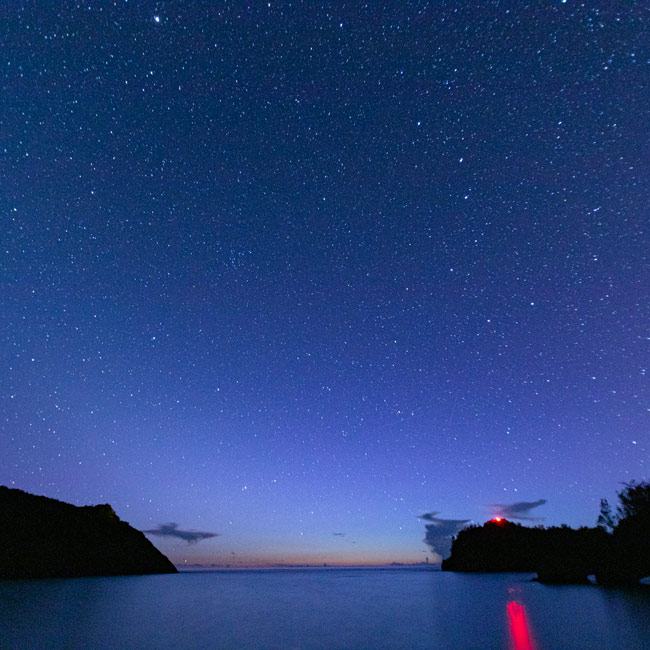 世界自然遺産、父島、星空絶景スポット、小港海岸