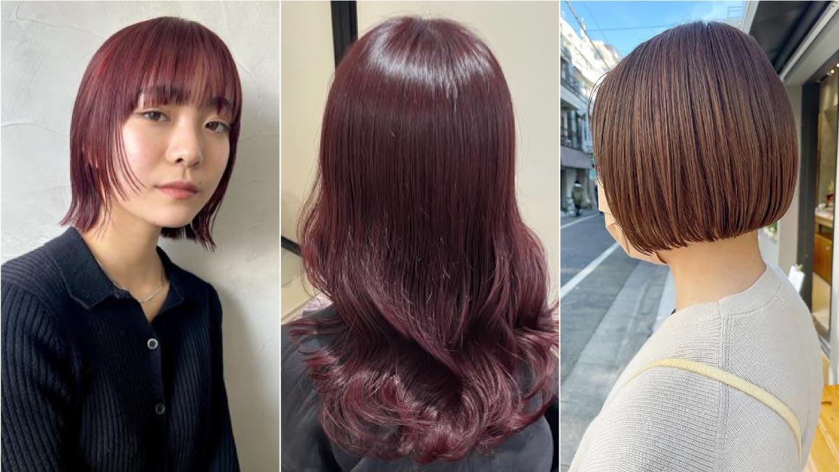 2024年秋のトレンドヘアカラー「ピンクブラウン」で髪に暖かみをプラス