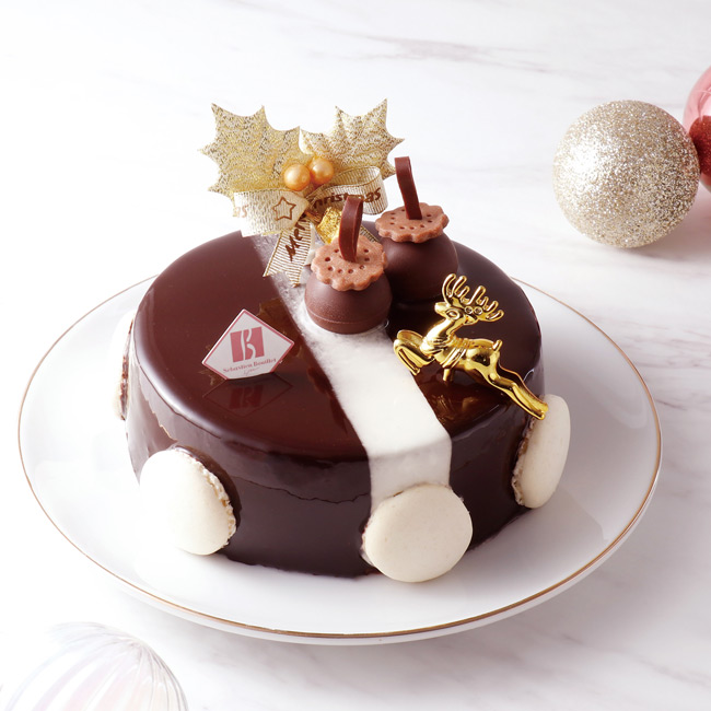 セバスチャン・ブイエのクリスマスケーキ「ショートケーキノエル」
