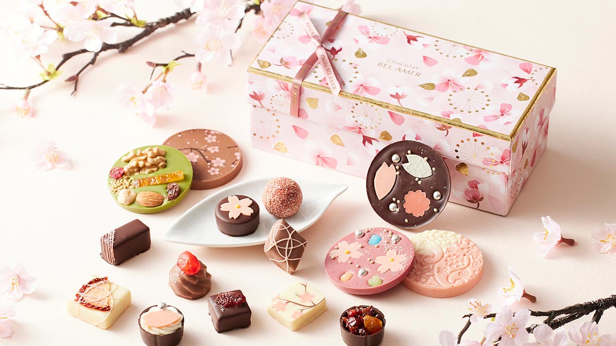 ベルアメールから、春の限定ショコラが登場。桜モチーフの「パレショコラ」も｜桜スイーツ2024