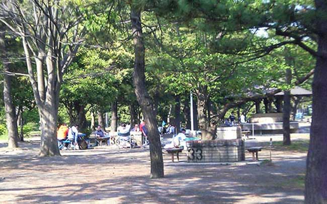 野島公園　キャンプ場　バーベキュー場