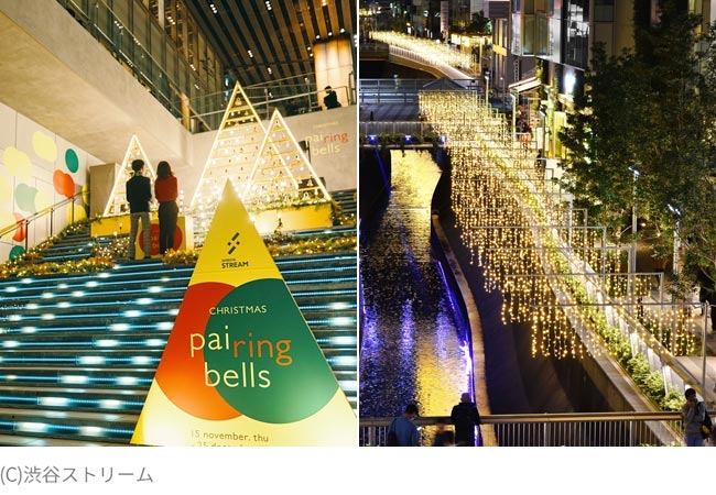 訪れた人が彩りを添える！音と光のイルミネーション「CHRISTMAS pairing bells」