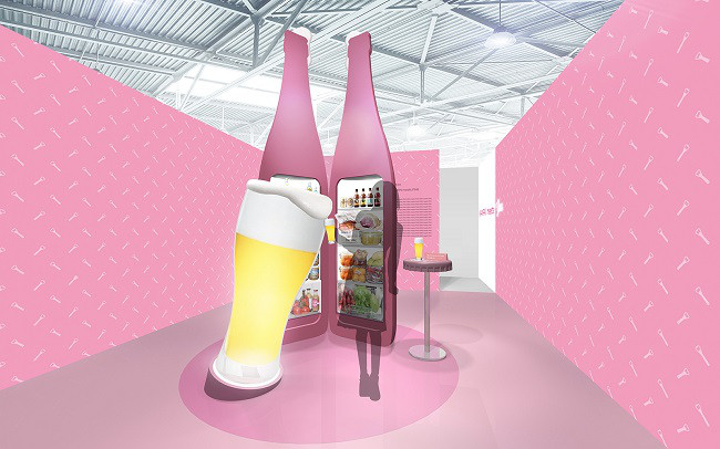 キリンビール「#カンパイ展」KANPAI meets YOU　ビール瓶･裏　ジョッキ