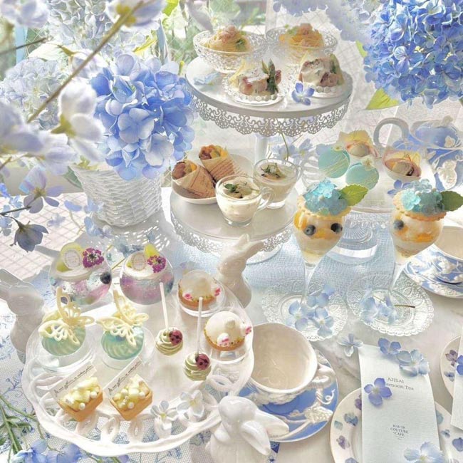 HAUTE COUTURE CAFE（東京・中目黒)AJISAI Afternoon Tea