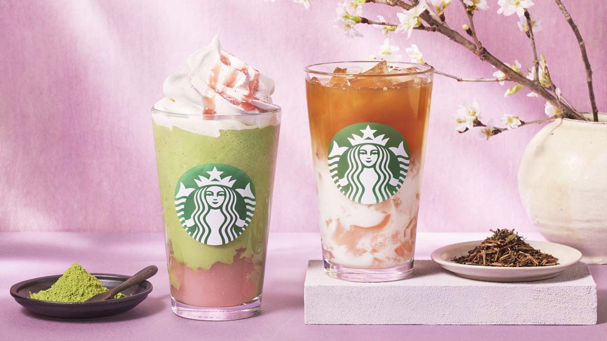 スターバックス新作！抹茶、桜わらび餅、ほうじ茶など和素材を楽しめるフラペチーノ(R)が登場