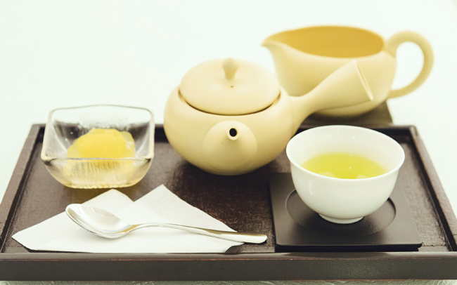 静岡県東京観光案内所でおいしい日本茶を