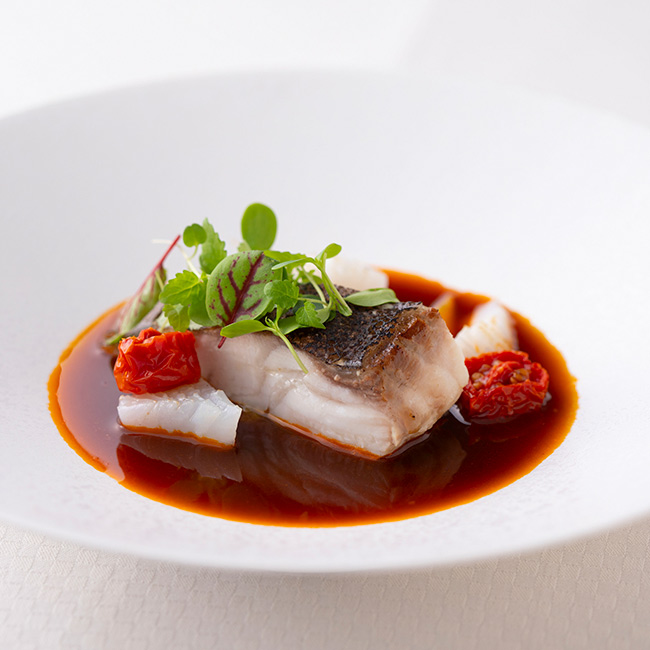 銀座フレンチ「ラール・エ・ラ・マニエール」ランチコース　魚料理