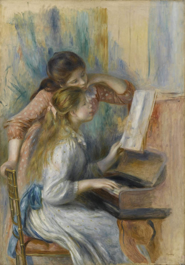 オランジュリー美術館 ルノワールとパリに恋した12人の画家たち《ピアノを弾く少女たち》