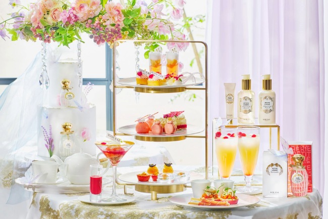 ストリングスホテル 名古屋「プチシェリー‛ピーチ&ローズ’アフタヌーンティー」