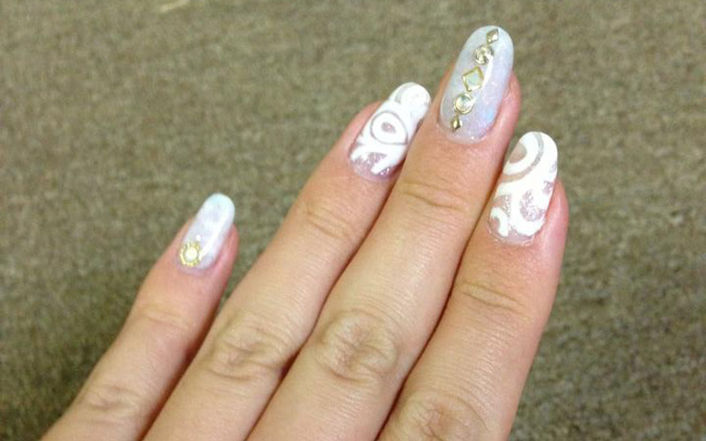 ネイル　ジェルネイル　ペイントアート　マーブル　ノーラスリエン　Nolaslien　　nail　nailsalon