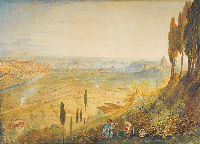イギリス風景画の巨匠　ターナー　風景の詩　イタリア　モンテ・マリオから見たローマ