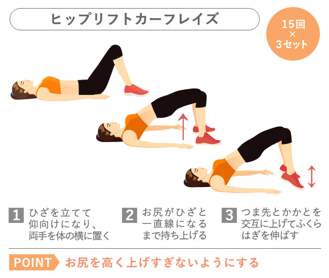 ヒップリフトカーフレイズ