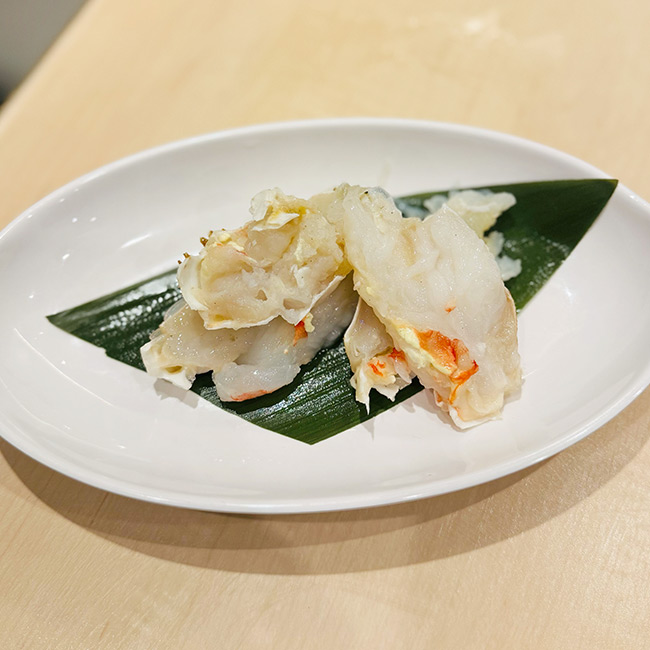 海鮮・鮨 食べ放題 かに村 上野本店　ビュッフェ　生タラバ炙り焼き
