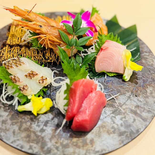 海鮮・鮨 食べ放題 かに村 上野本店　ビュッフェ　お造り5種盛り