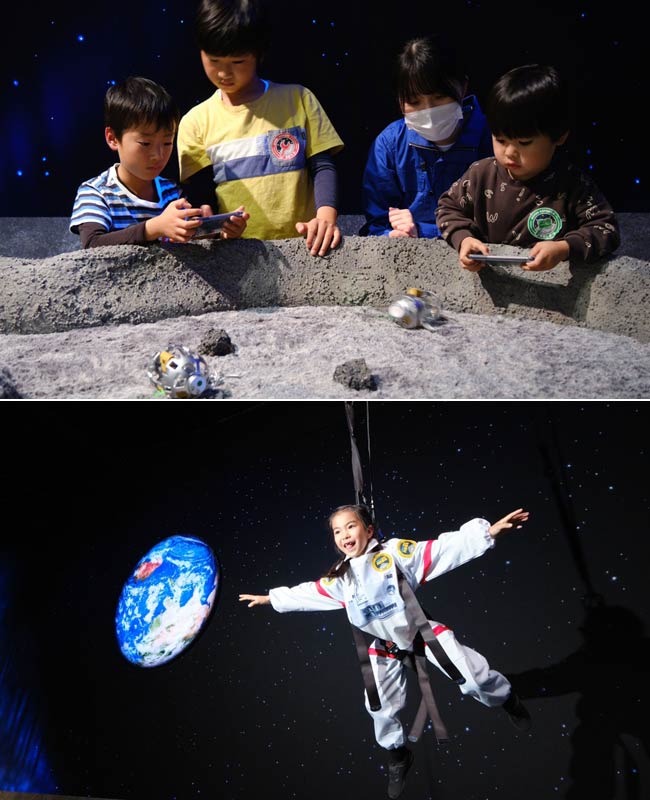 『月面重力体験ミッション』(c) NEO 月でくらす展製作委員会