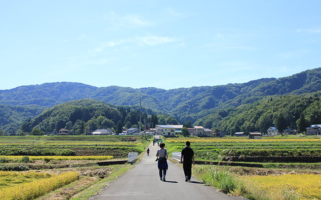 鳥海山の麓に位置する秋田県由利本荘市の中直根地域