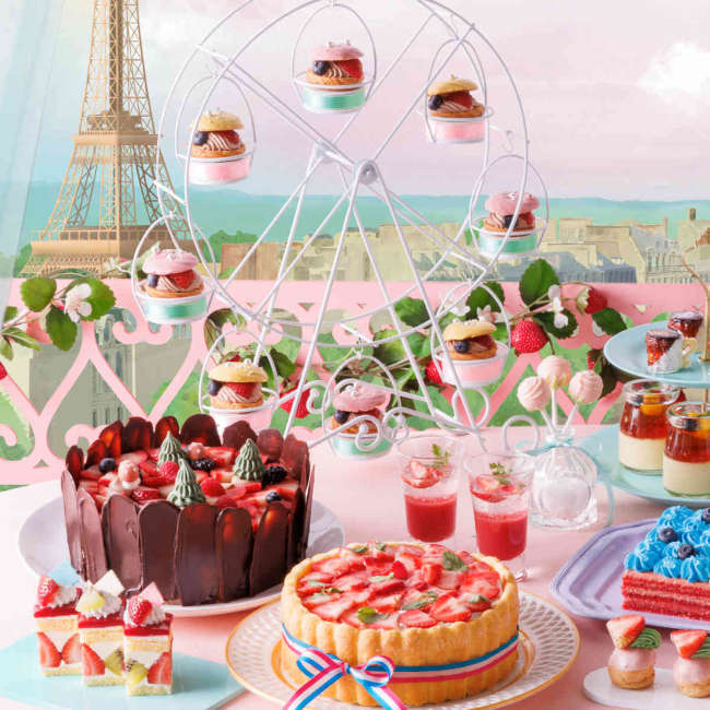 ヒルトン東京ベイ　デザートビュッフェ「Strawberry meets Paris」