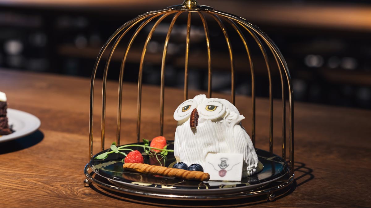 鳥かごに入ったフクロウのケーキや定番バタービールも！「スタジオツアー東京」でハリポタの世界観を料理やデザートで堪能
