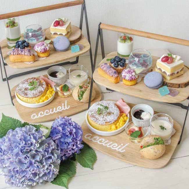 cafe accueil（恵比寿）／夜カフェを堪能できる食事系がそろったアフタヌーンティー