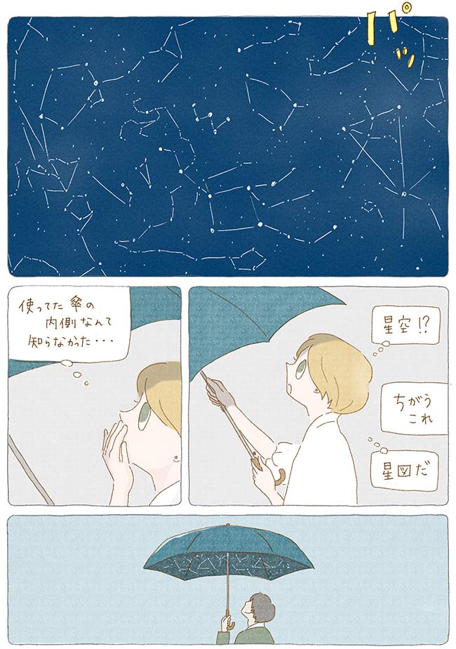 saudade【第6話】|梅雨の夜、傘の中でみんなと天体観測 4P