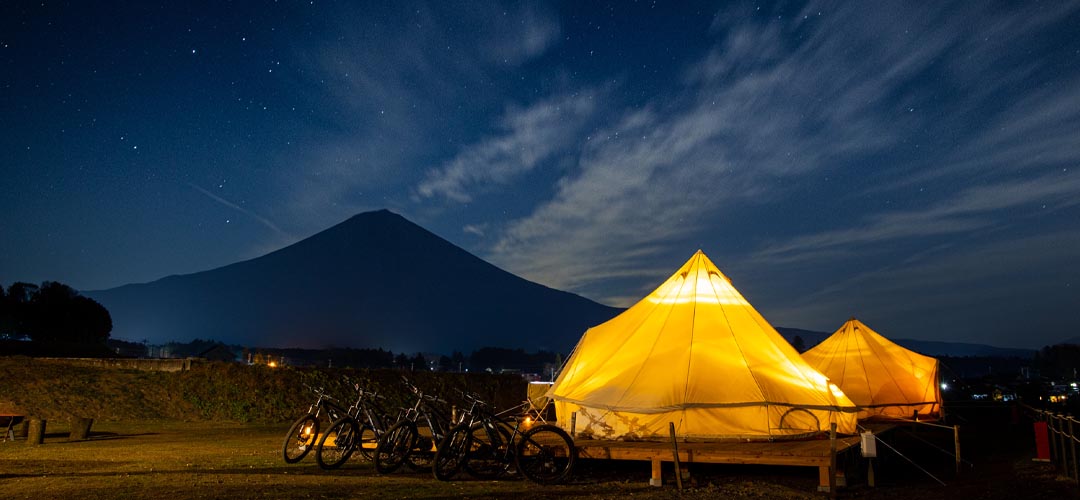 富士山の恵みを楽しむ、プライベートグランピング。「MT. FUJI SATOYAMA VACATION」【静岡県・富士宮市】