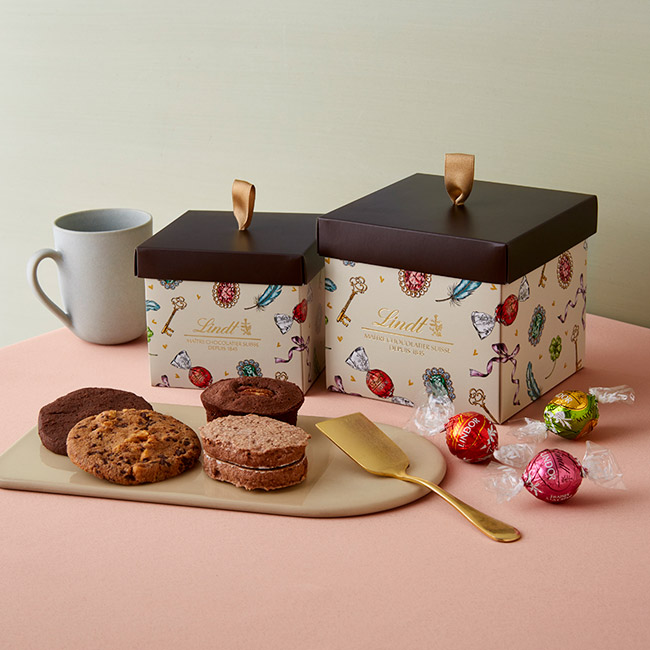 リンツ ショコラ ブティック＆カフェ「リンドール＆焼き菓子 ギフトボックス M」【ルミネのバレンタインデー2022】