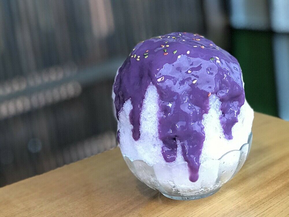 甘くてクリーミー！紫芋の絶品かき氷