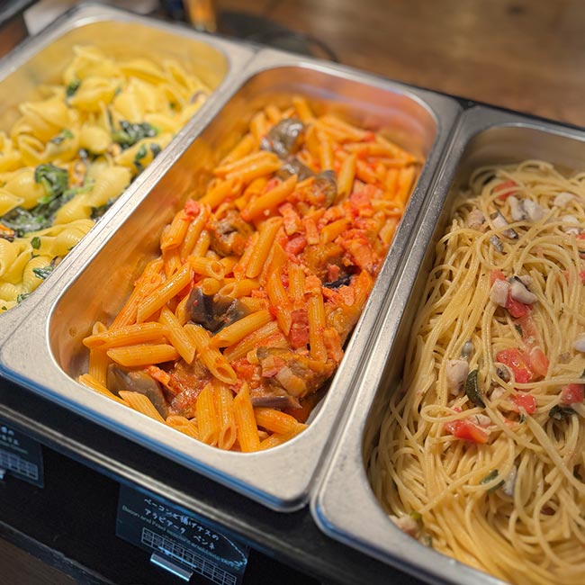 XEX日本橋メロン食べ放題＆イタリア料理ランチビュッフェ　パスタ