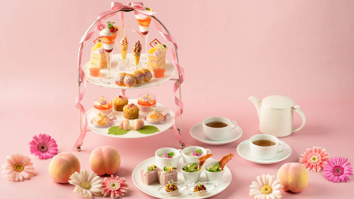 東京マリオットホテル「Peach PINK Afternoon Tea」