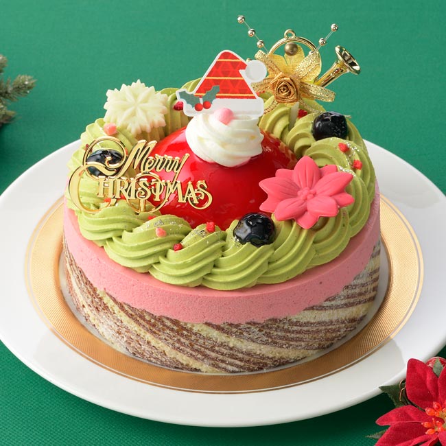 銀座コージーコーナーのクリスマスケーキ「ピスタチオベリース」