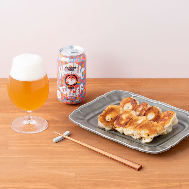 餃子とビールの王道コンビも、ワンランクアップで大満足！