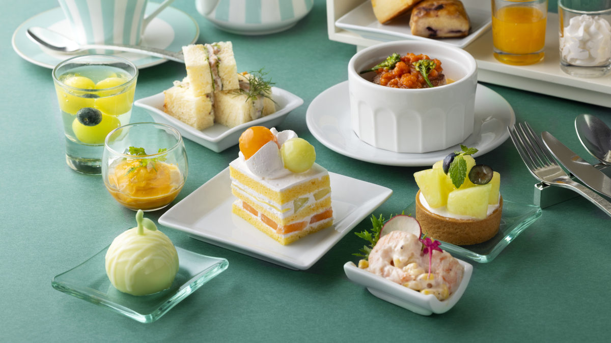 東京ステーションホテル「メロン アフタヌーンティー」