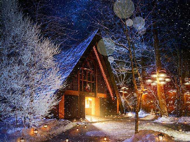 軽井沢高原教会 星降る森のクリスマス