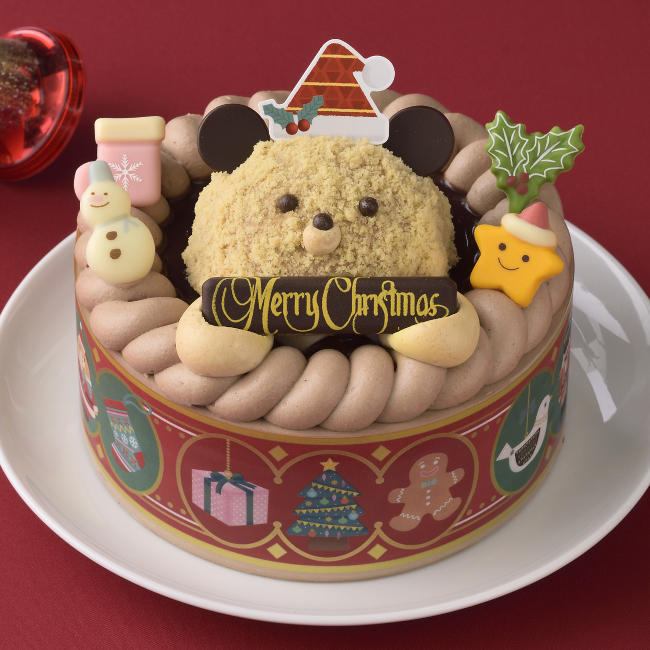 銀座コージーコーナーのクリスマスケーキ「くまさんのチョコレートケーキ」