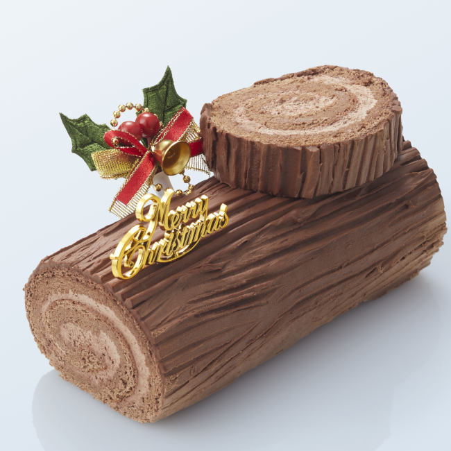 東急フードショーエッジ 渋谷スクランブルスクエア店のクリスマスケーキ2023「＜シェアイート＞特許取得チョコレートのブッシュドノエル(超低糖質)」