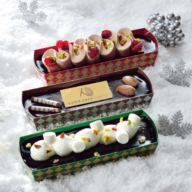 ファミリーマートのクリスマスケーキ「ケンズカフェ東京監修　ショコラアイスケーキ（3種セット）」