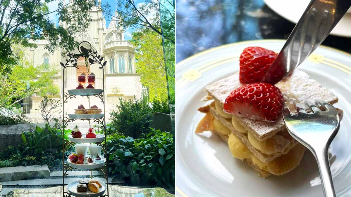 ストリングスホテル 名古屋で初夏に旬を迎える抹茶×いちごのアフタヌーンティーを体験。5段のティースタンドで贅沢気分に