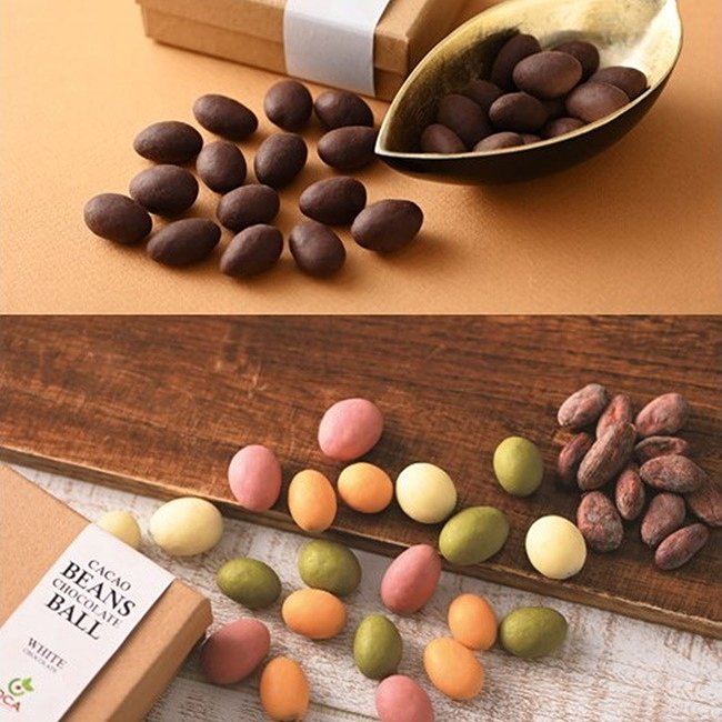 OCA Cacao＆Chocolate　2種類の「カカオ豆チョコボール ギフトBOX」（80g入り）各2200円