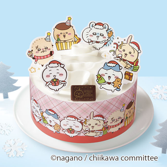 ファミリーマートのクリスマスケーキ「ちいかわ　クリスマス★パーティーケーキ」