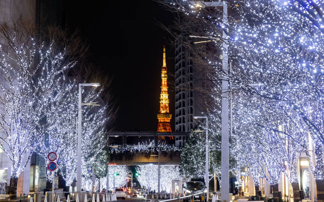 六本木ヒルズのけやき坂イルミネーション「Roppongi Hills Christmas 2023」