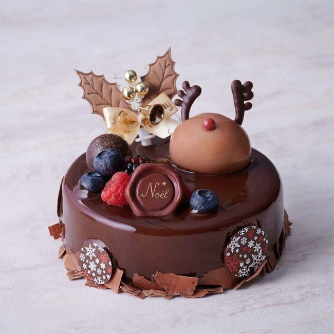 ザ ストリングス 表参道のチョコレートクリスマスケーキ「ノエルチョコレートムース」