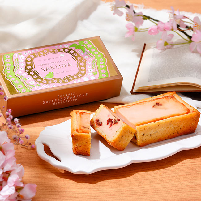 資生堂パーラー「春の手焼きチーズケーキ（さくら味）」