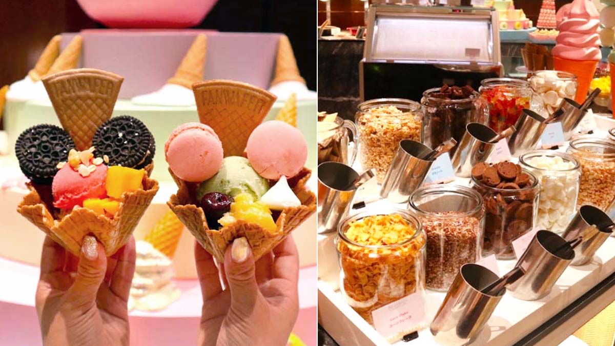 ヒルトン東京でアイスクリームが主役のビュッフェ!カラフルなオリジナルのスイーツと夏を満喫